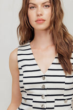 MARINE CHIC WOVEN VEST