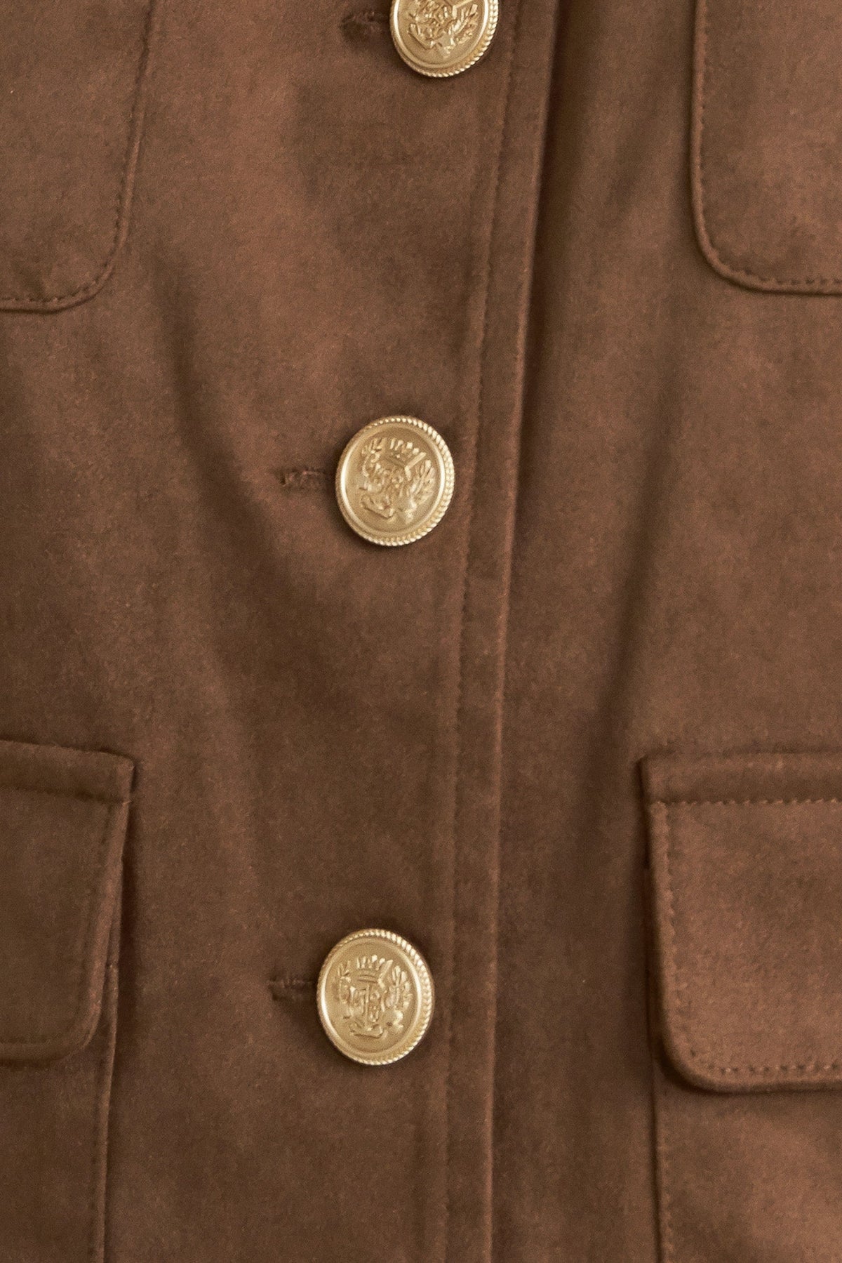 HERITAGE UTILITY FAUX SUEDE JACKET