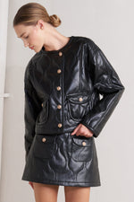 MOTO CHIC FAUX LEATHER JACKET