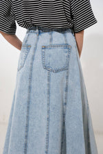 URBAN COWGIRL DENIM MIDI SKIRT