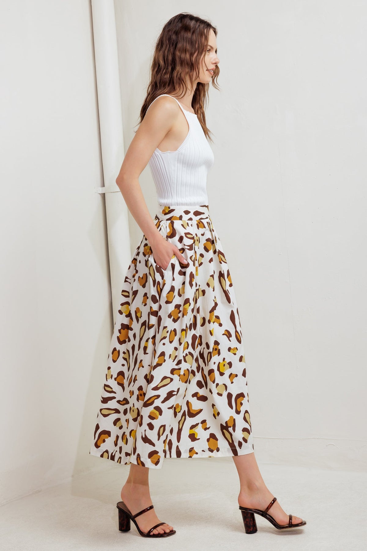 CITY JUNGLE WOVEN FULL SKIRT