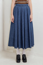DEAR MOMENT DENIM FULL SKIRT