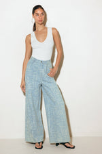 AIRY ROMANCE WIDE LEG DENIM PANTS