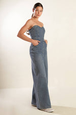 LOOK WHAT WE STARTED DENIM JUNPSUIT