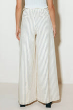 COFFEE RUN STRIPED WOVEN PANTS