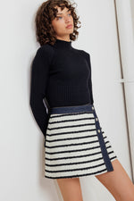 BONJOUR STRIPE WOVEN SKORT