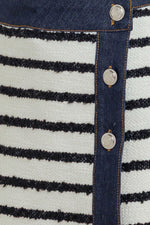 BONJOUR STRIPE WOVEN SKORT