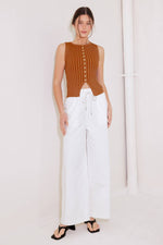 WHEN ON DOOR OPENS SWEATER KNIT TOP