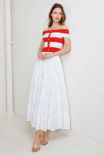 MODERN MUSE RED KNIT TOP