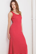 SOFT SIDE OF RED KNIT MIDI DRESS