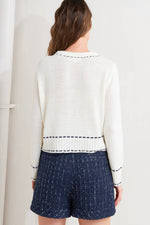 MONO FRAME SWEATER KNIT TOP