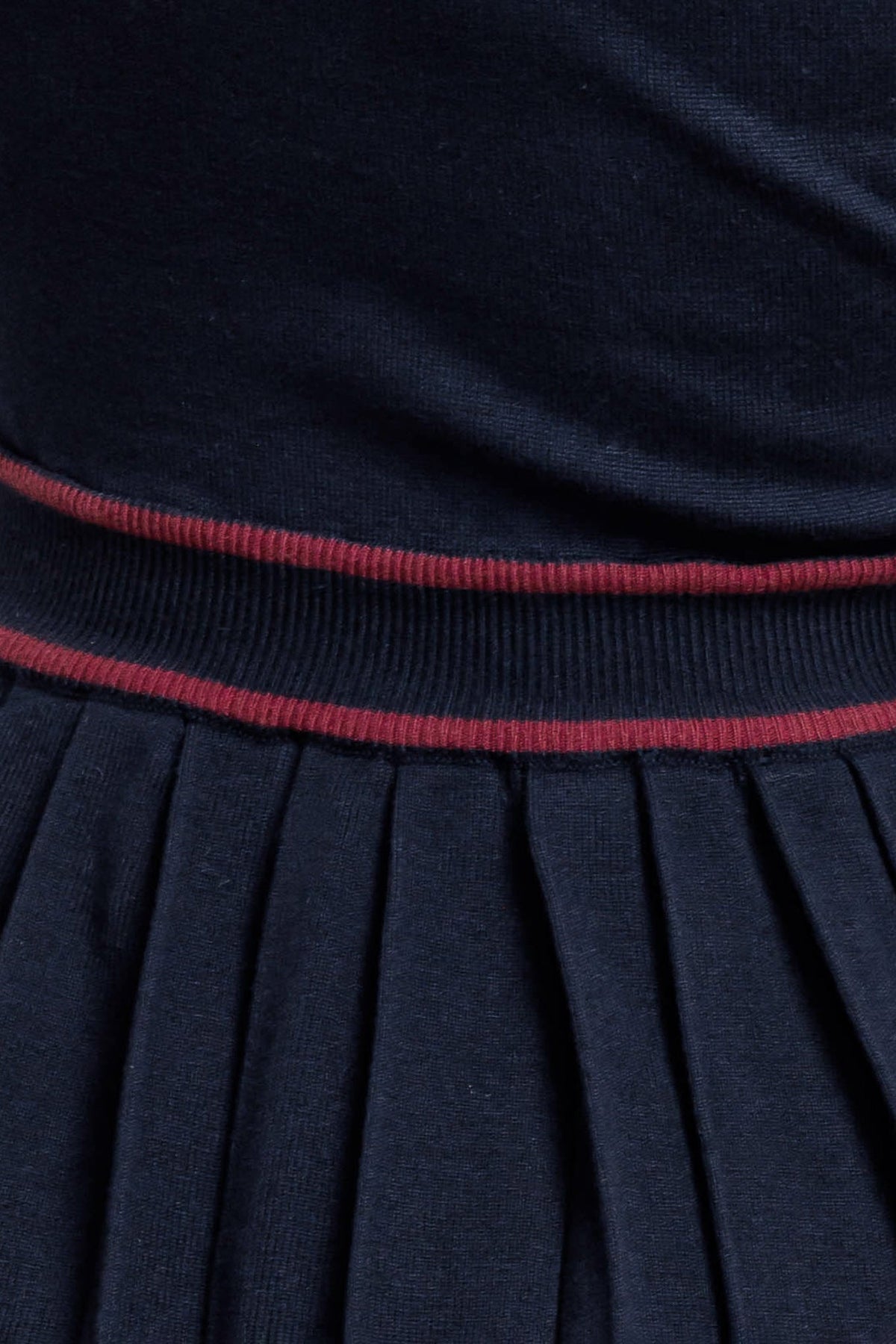 BERRY STRIPE SWEATER MINI DRESS