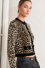 URBAN GODDESS LEOPARD SWEATER CARDIGAN