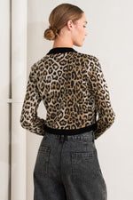 URBAN GODDESS LEOPARD SWEATER CARDIGAN