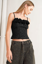 FOREVER DAYDREAMING WOVEN TOP