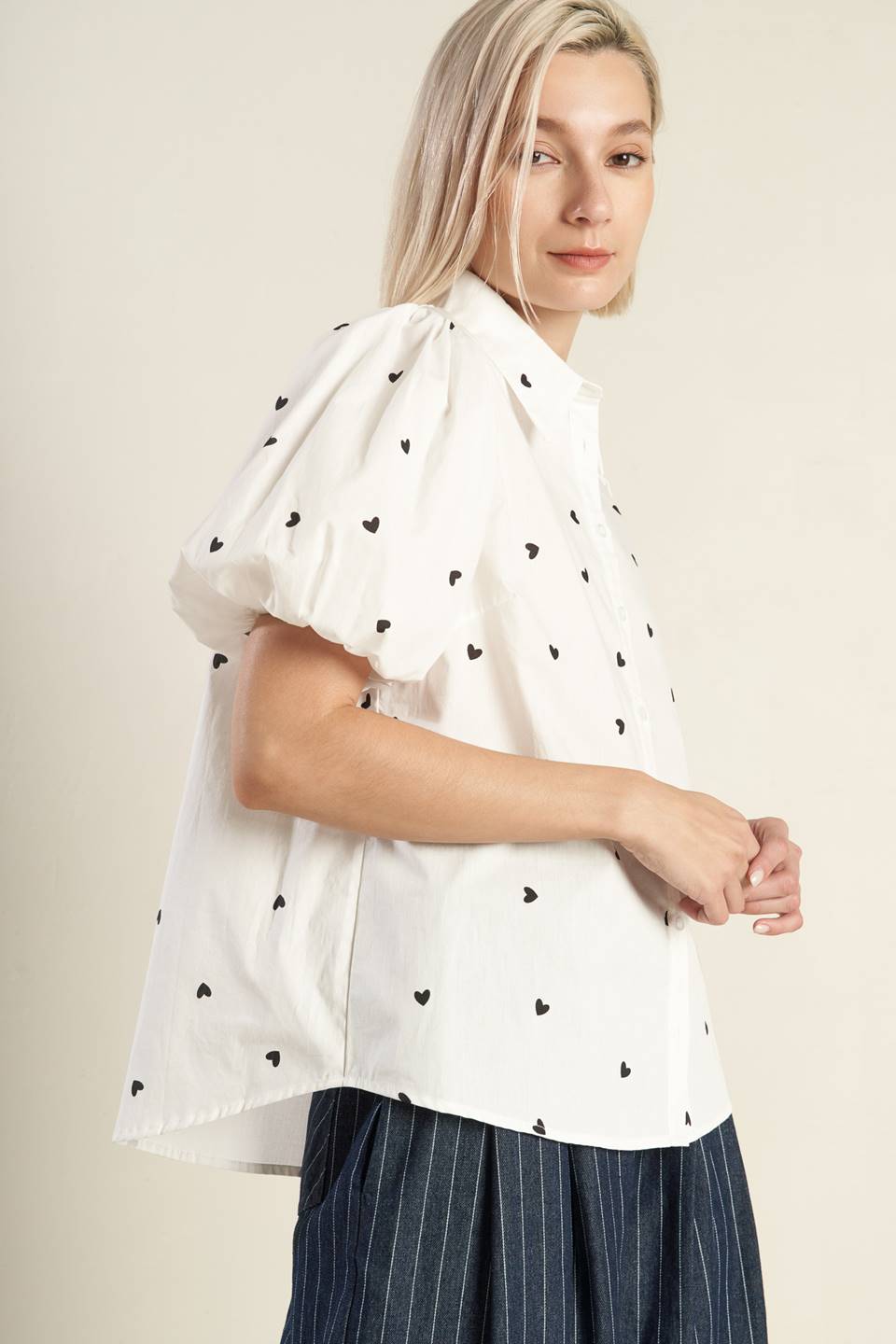 FOREVER DAYDREAMING WOVEN TOP