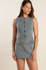 DAISY DATE DENIM VEST