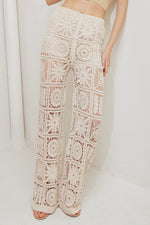 COASTAL BREEZE CROCHET VEST AND PANT SET