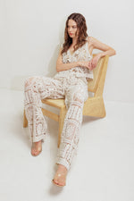 COASTAL BREEZE CROCHET VEST AND PANT SET