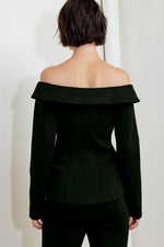 MODERN FLOW BLACK WOVEN TOP