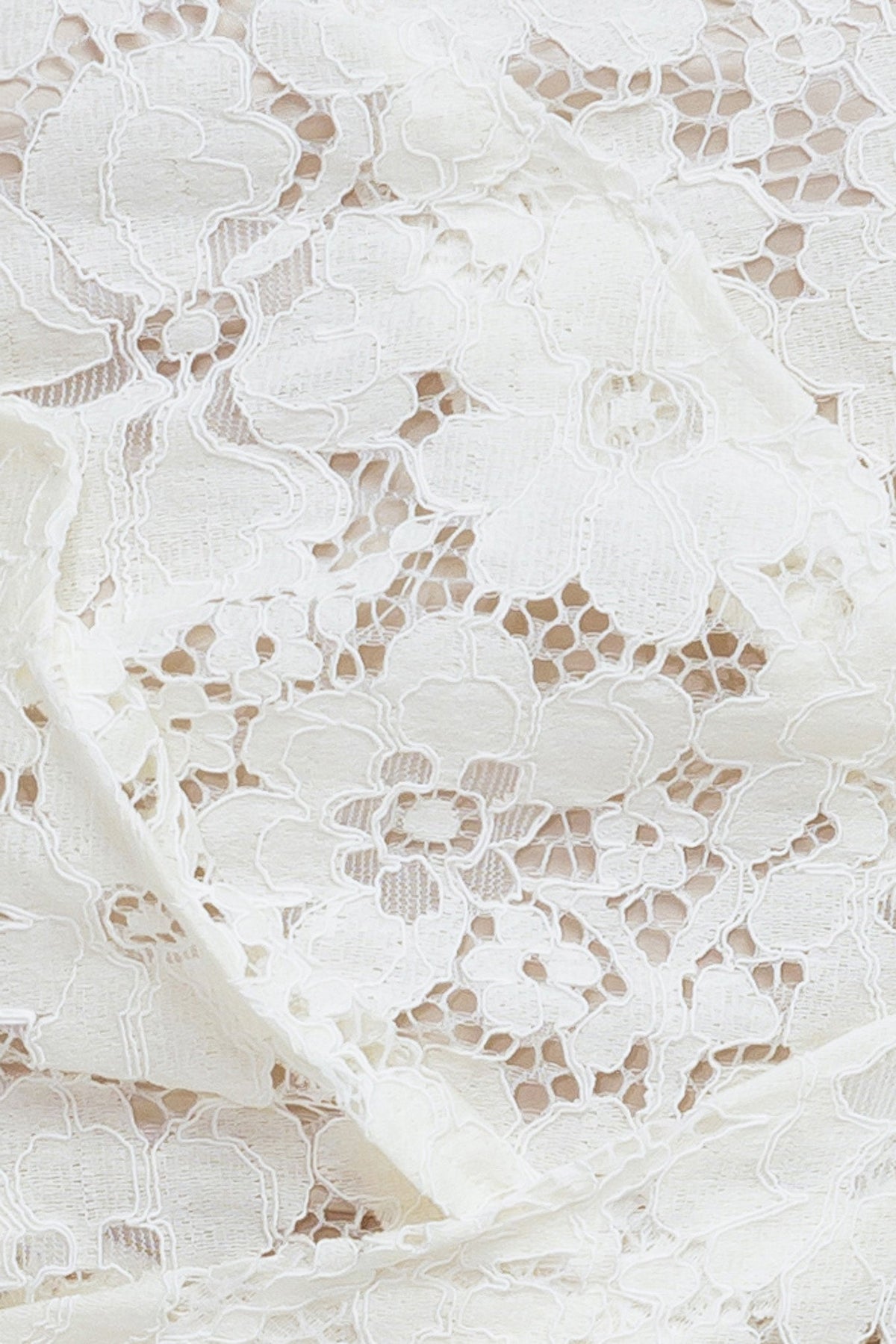 CHANTILLY FLAIR WOVEN LACE TUBE TOP