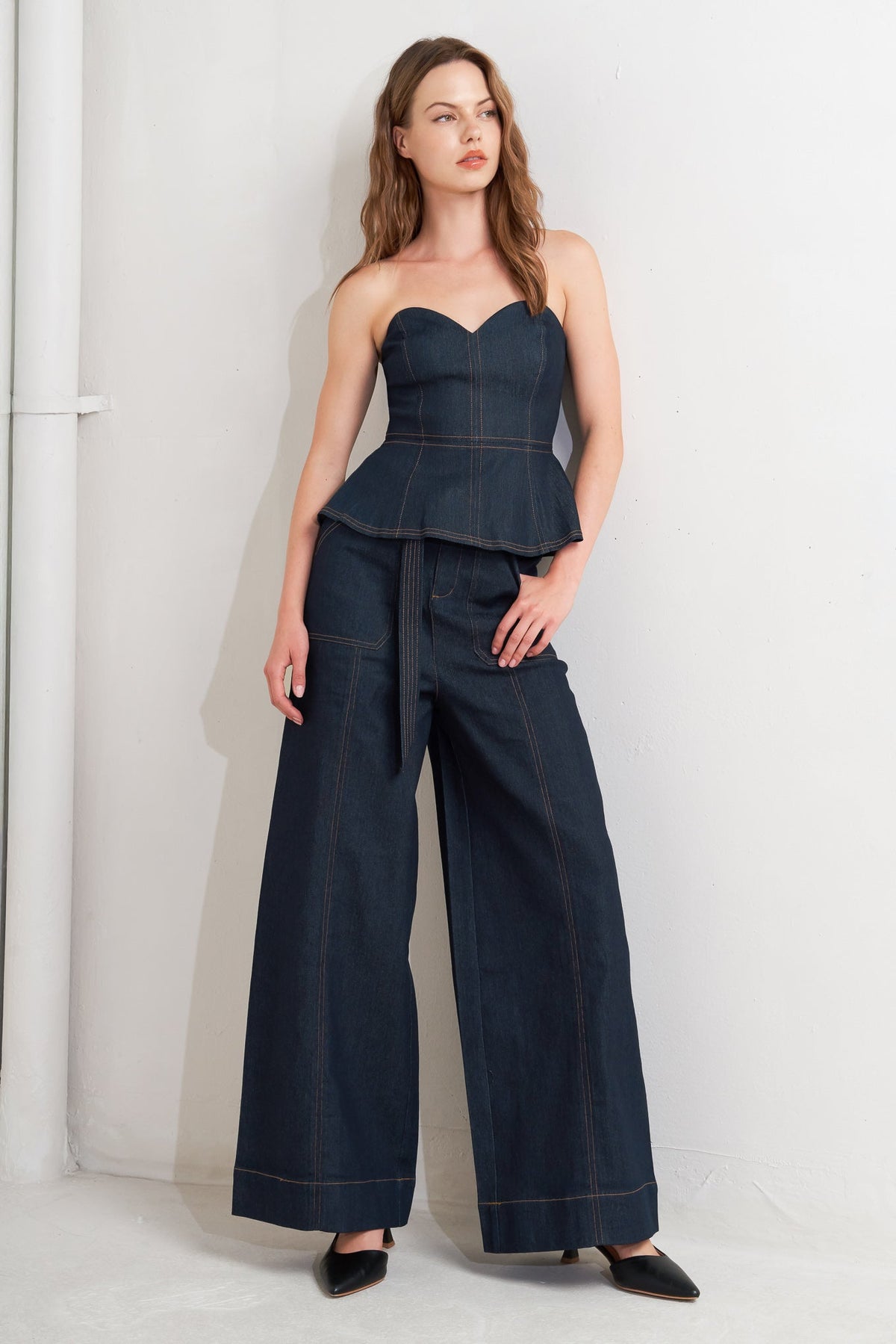 URBAN PANEL DENIM TOP