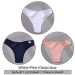3Pcs/Set Cotton Women Briefs Sexy Low Rise Panties Female Seamless Underwear Breathable Underpants Girls M-XL Intimates Lingerie
