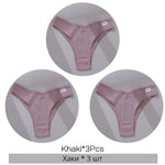 3Pcs/Set Cotton Women Briefs Sexy Low Rise Panties Female Seamless Underwear Breathable Underpants Girls M-XL Intimates Lingerie