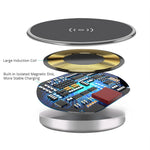 Desk Embeded Wireless Charger 15W Phone Charger 3.0 For xiaomi mi 11 10s Wireless Charging Pad For iphone 12 pro max x plus