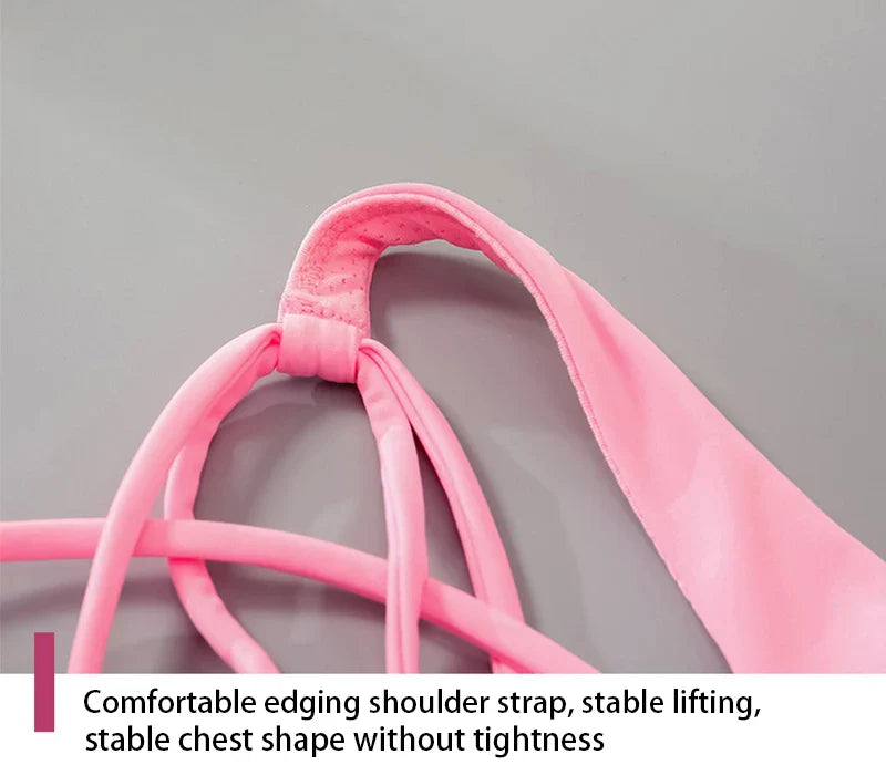 New Fitness Sports Bra for Women Push Up Cross Back Shockproof Running Gym Training Workout Yoga Underwear Crop Tops