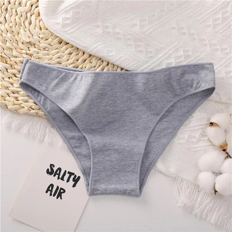 Women Cotton Briefs Panties Ladies M-2XL Underwear Sexy Low Waist Panti Female Seamless Lingerie Girls Plus Size Soft Intimates