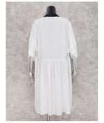 New Cover-ups 2023 Sexy V-neck Summer Beach Dress Tunic Women Casual Beachwear Swimsuit Cover Up Sarong Plage N771