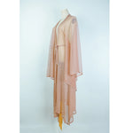 Women Transparent Kimono Golden Beach Cover Up Long Dress Swimwear Bathing Suit Beachwear Cardigan Summer Robe De Plage