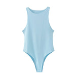 summer solid sexy bodycon women bodysuits female 8 color green slim casualbodysuit chic lady club short playsuits femme