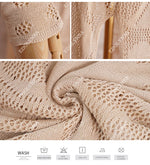 New Arrivals Sexy Beach Cover up Crochet Women Swimwear Rash Guard Beach Kaftan Wrap Dress Robe de Plage Saida de Praia #Q194