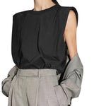 Fashion Women Ladies Solid T shirt Tops Sleeveless O neck Tops Summer Loose Casual Clothes S M L