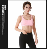 New Fitness Sports Bra for Women Push Up Cross Back Shockproof Running Gym Training Workout Yoga Underwear Crop Tops