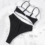 ZTVitality Sexy Bikinis Solid Push Up Bikini 2021 Hot Sale Padded Bra Straps High Waist Swimsuit Female Swimwear Women Biquini