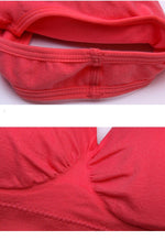 Women Wireless Sports Bra Fitness Running Vest Gym Workout Underwear Padded Tops Bralette Breathable Brassiere Push Up Bras
