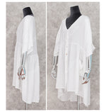 New Cover-ups 2023 Sexy V-neck Summer Beach Dress Tunic Women Casual Beachwear Swimsuit Cover Up Sarong Plage N771