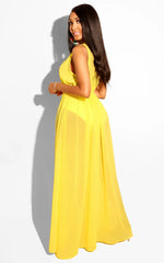 Loose Chiffon Beach Dress Sexy Women Solid Elegant Split Summer Maxi Dress Vestidos