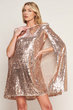 SPECIAL TREATMENT SEQUIN MINI DRESS