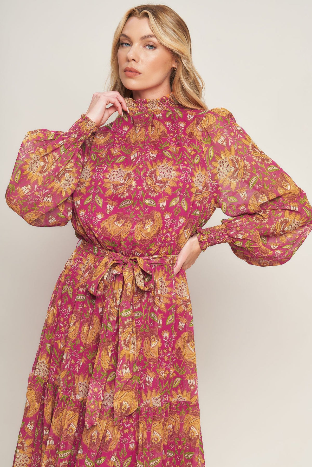 YOU ENCHANT ME WOVEN MAXI DRESS