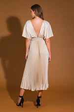 COWGIRL REPEAT SATIN MIDI DRESS