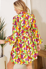 WORLD IS YOUR OYSTER WOVEN MINI DRESS