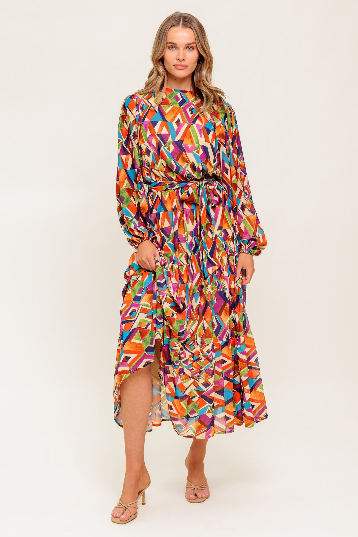 YOUR SWEETIE WOVEN MIDI DRESS