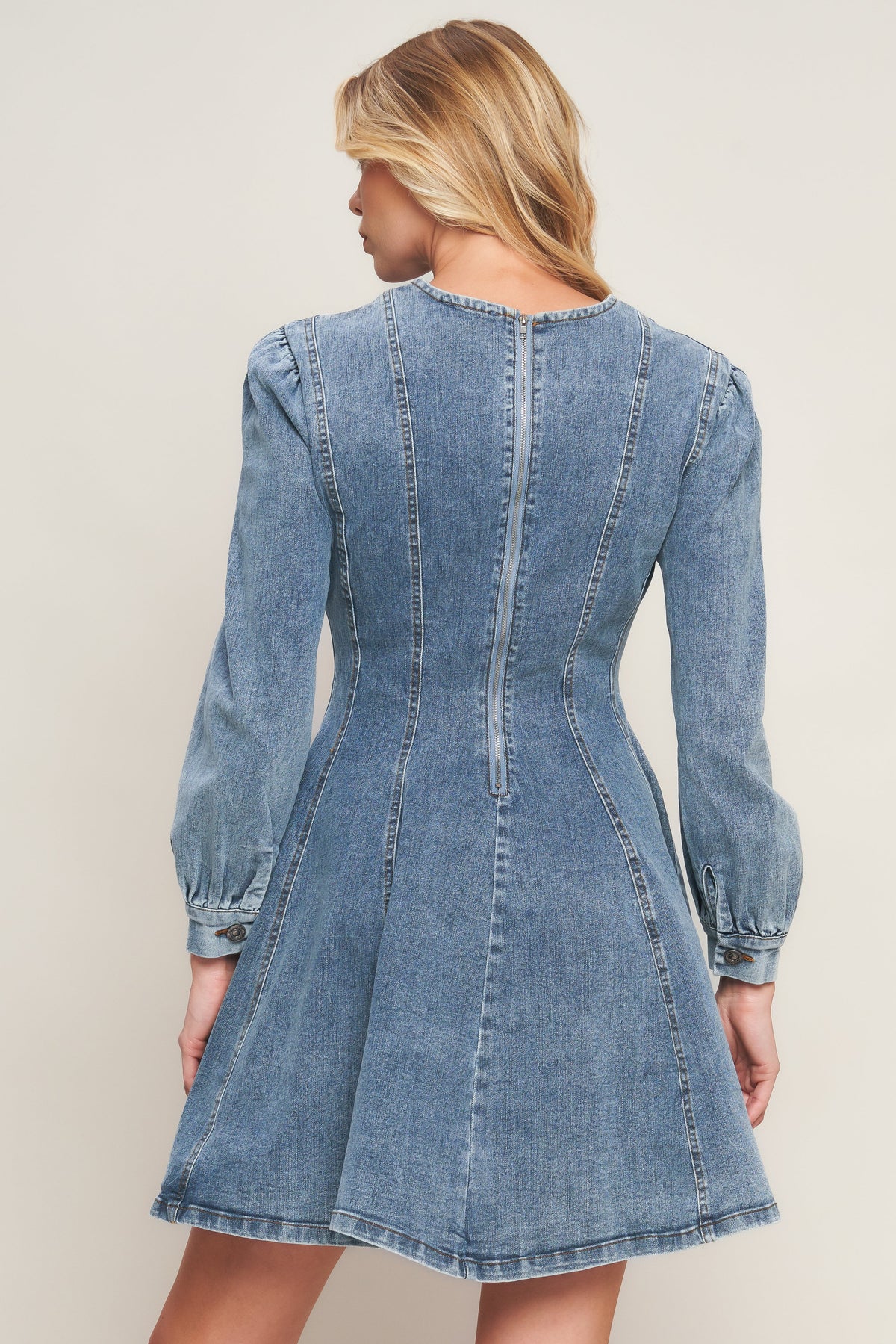 YOUR SWEETIE DENIM MINI DRESS