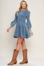 YOUR SWEETIE DENIM MINI DRESS