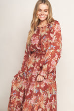 FOREST PARK WOVEN MIDI DRESS