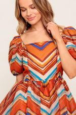 BRIGHT PERSONALITY WOVEN MIDI DRESS